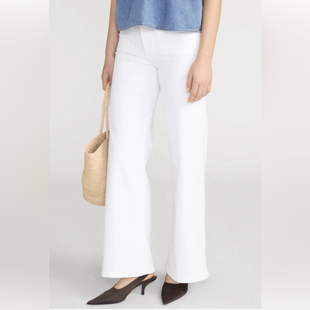 FRAME Le Slim Palazzo High Rise
Wide Leg Wide Leg White Women's Jeans Sz 25 $288 - Picture 5 of 16
